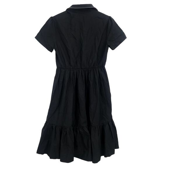 No. 21 Gilmar Iceberg Zipper Crystal Embellished Collar Shirt Dress M Black NWD - Picture 2 of 12